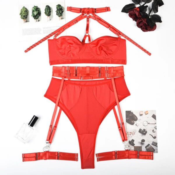 Lenceria roja sexy
