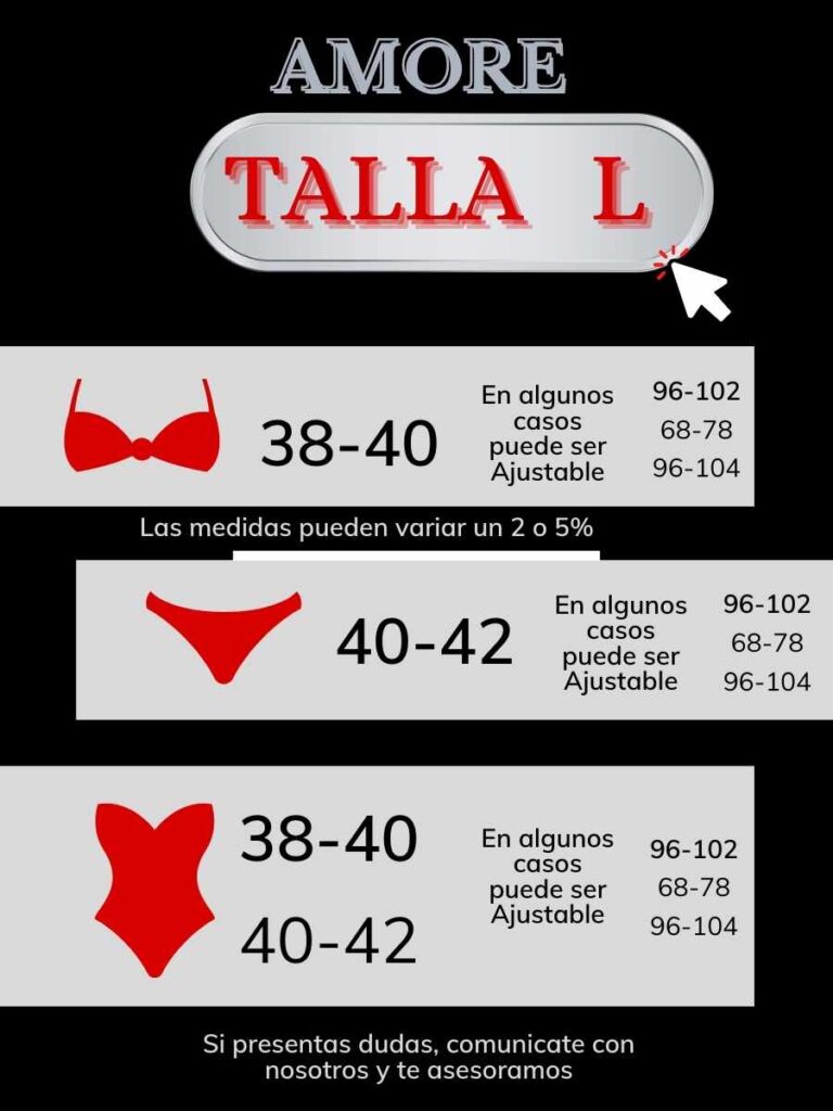 lenceria talla L