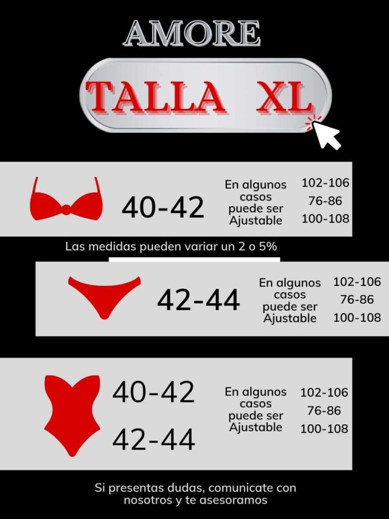 lenceria talla xl
